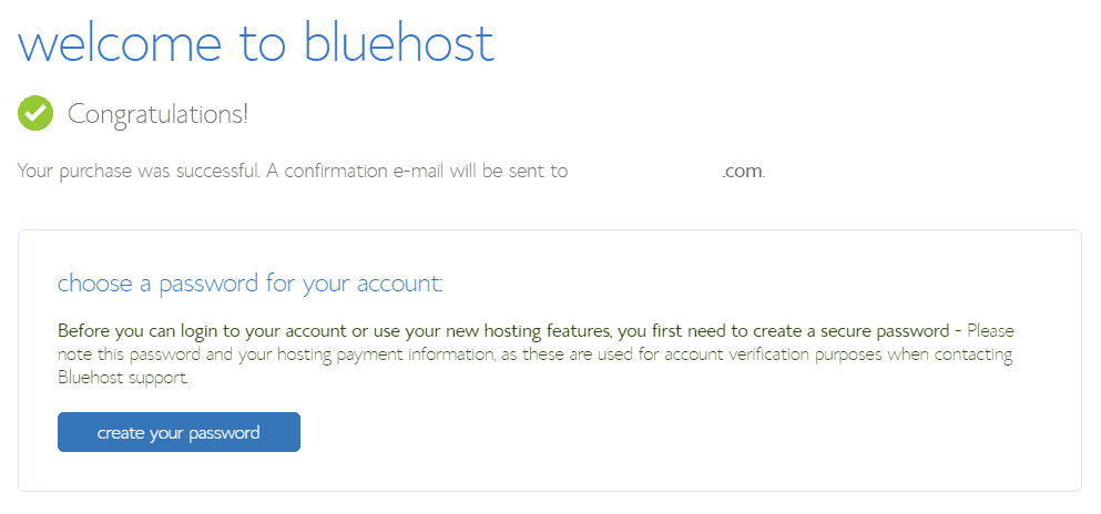 Bluehost Review Welcome Email