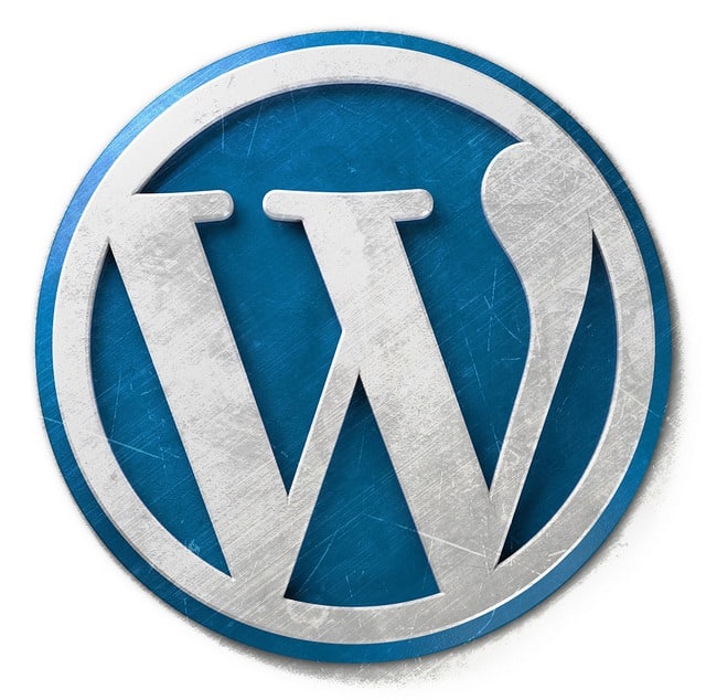 Brushed Metal WordPress Logo
