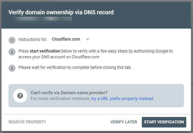 Google Domains to Cloudflare Verify Domain Ownership