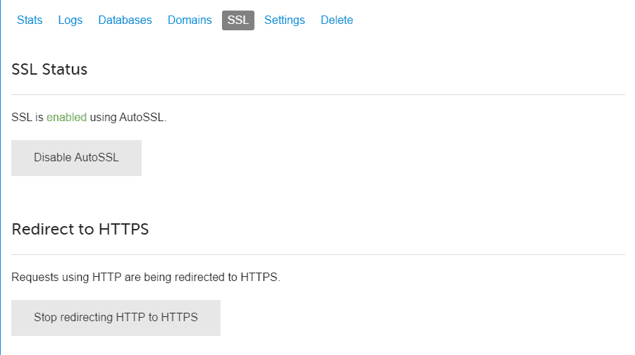 ServerPilot Setup Redirect HTTP to HTTPS