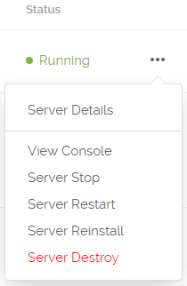 Vultr VPS Setup Server Details