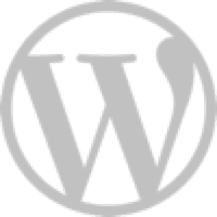 WordPress Small Gray Transparent Logo
